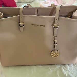 Michael Kors Blush Tote with Gold Hardware
